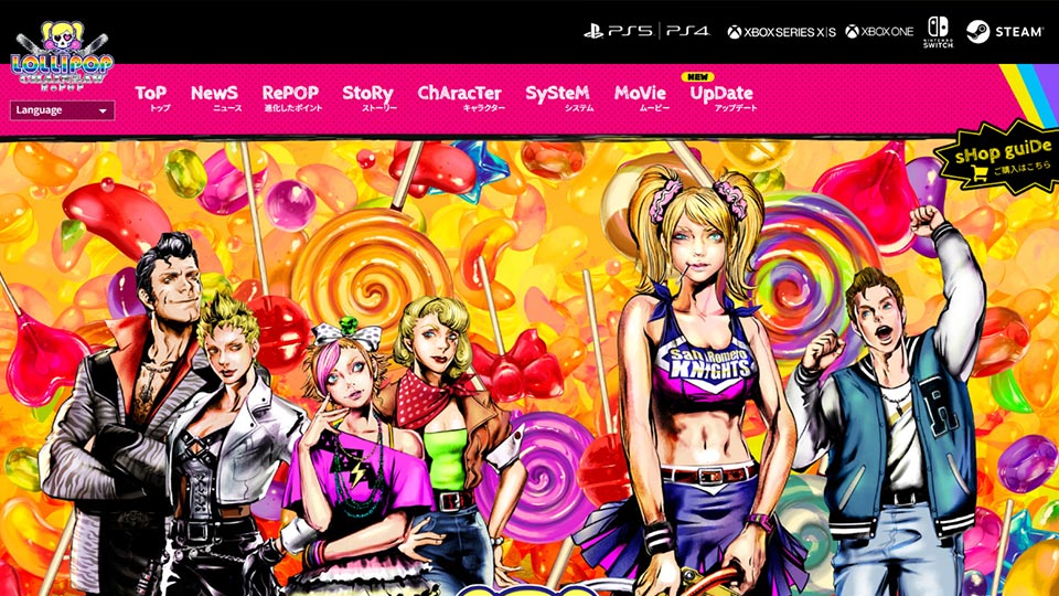 
		株式会社ドラガミゲームス 
        「ロリポップチェーンソーRePOP」公式サイト
	